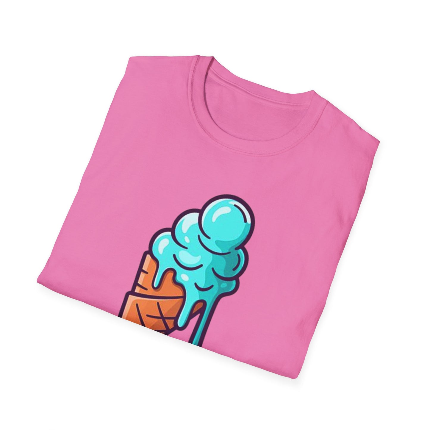 Cool Ice Cream Cone Unisex Softstyle T-Shirt