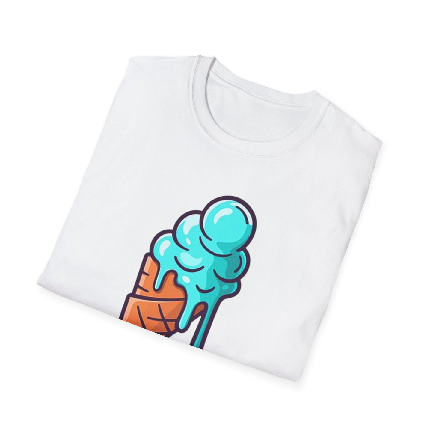 Cool Ice Cream Cone Unisex Softstyle T-Shirt