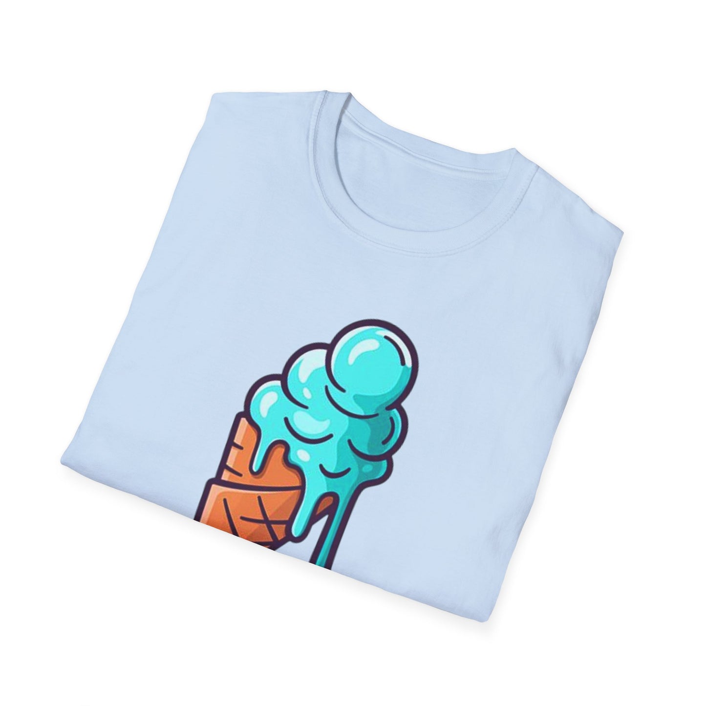 Cool Ice Cream Cone Unisex Softstyle T-Shirt