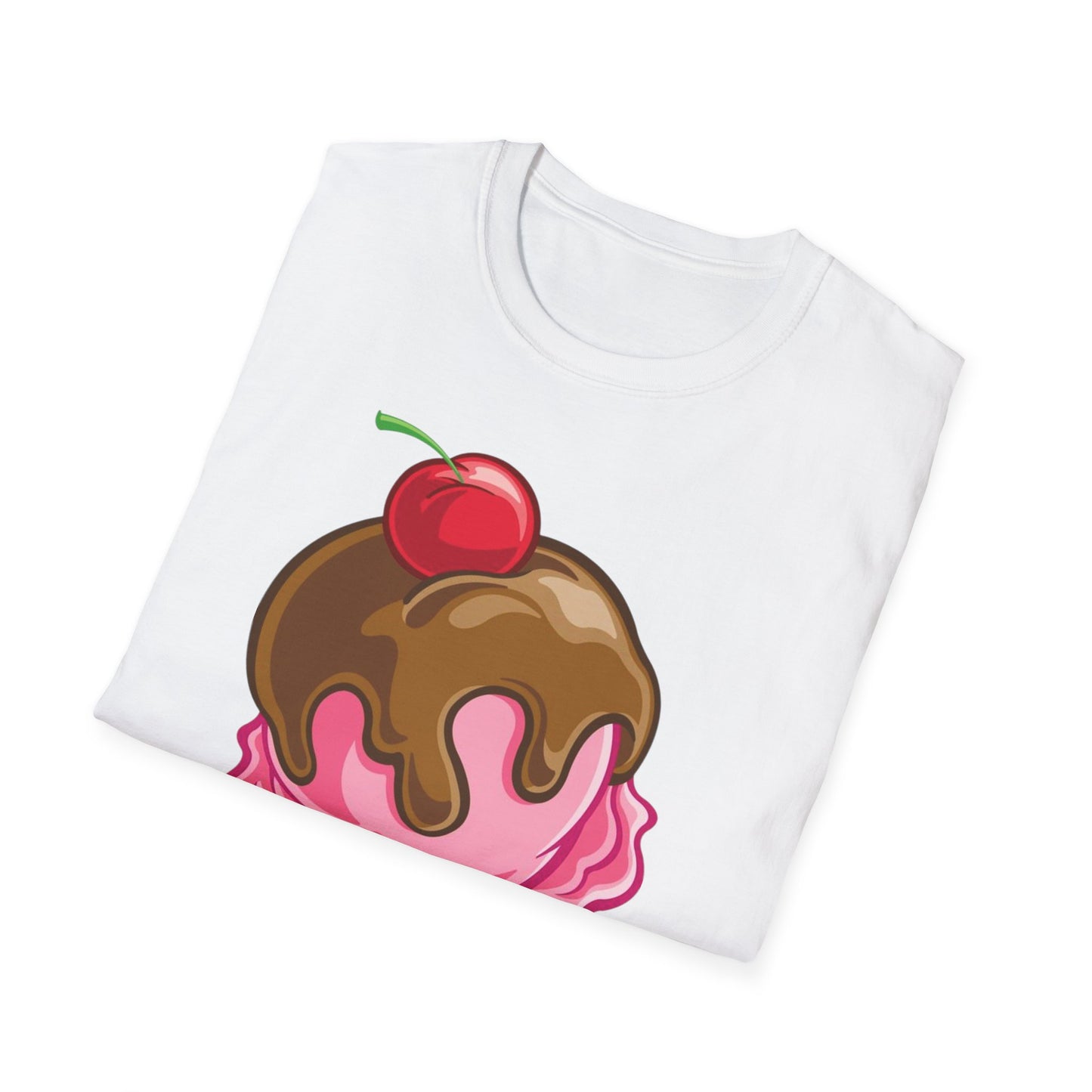 Vintage Ice Cream Cone Unisex Softstyle T-Shirt