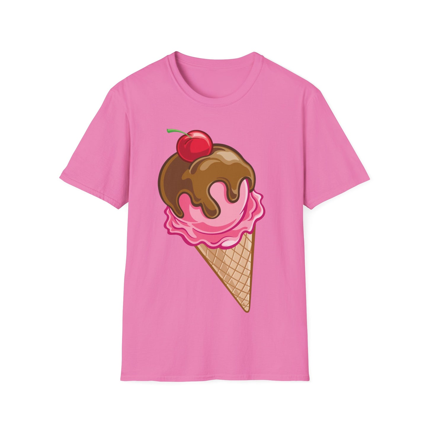 Vintage Ice Cream Cone Unisex Softstyle T-Shirt