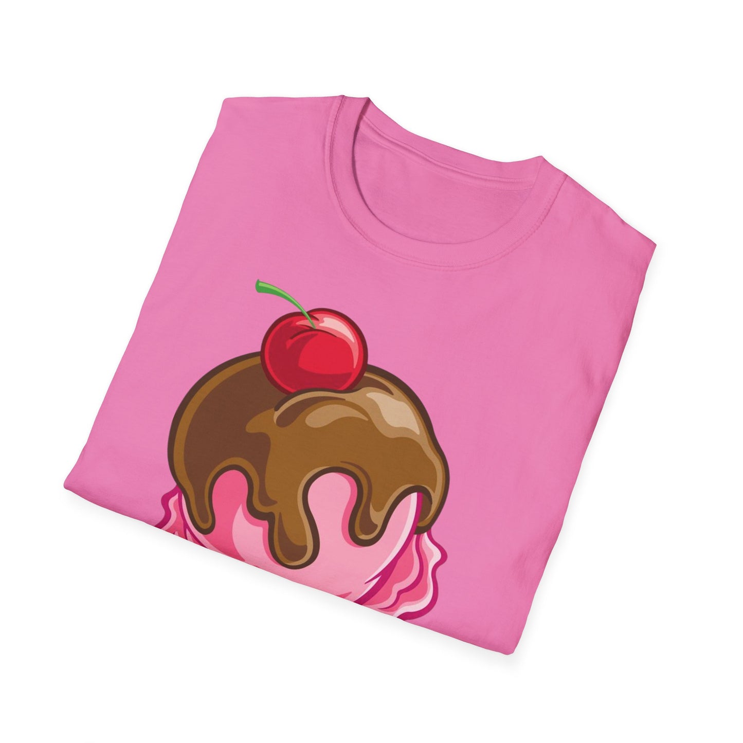 Vintage Ice Cream Cone Unisex Softstyle T-Shirt