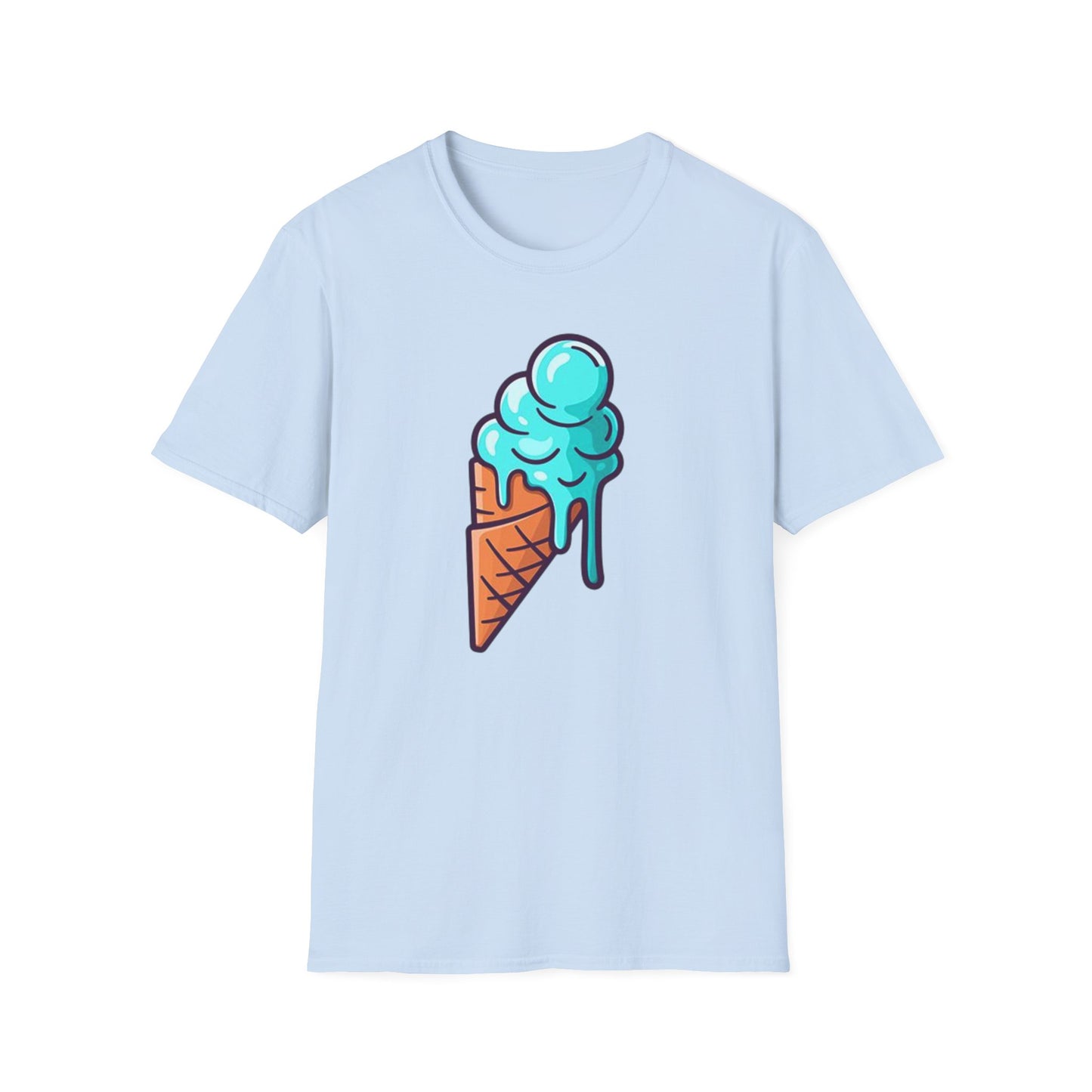 Cool Ice Cream Cone Unisex Softstyle T-Shirt