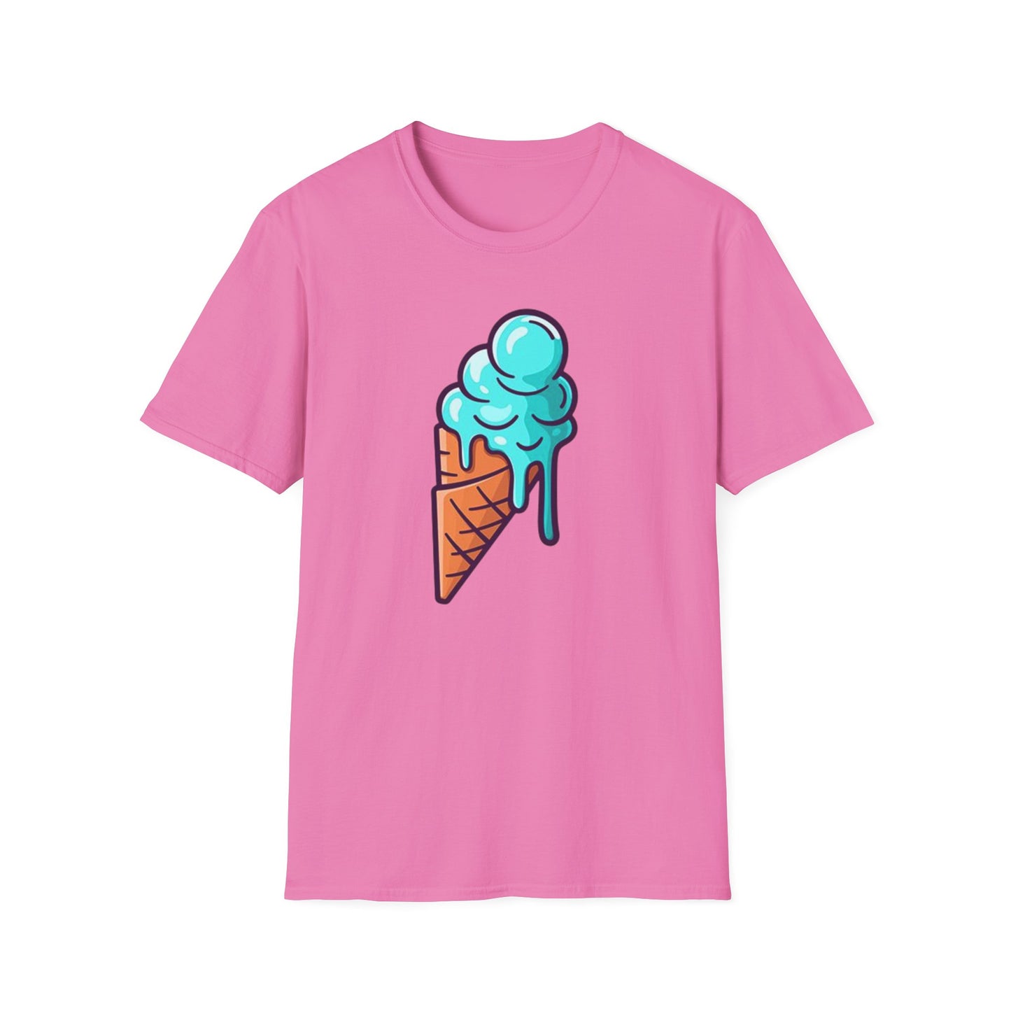 Cool Ice Cream Cone Unisex Softstyle T-Shirt