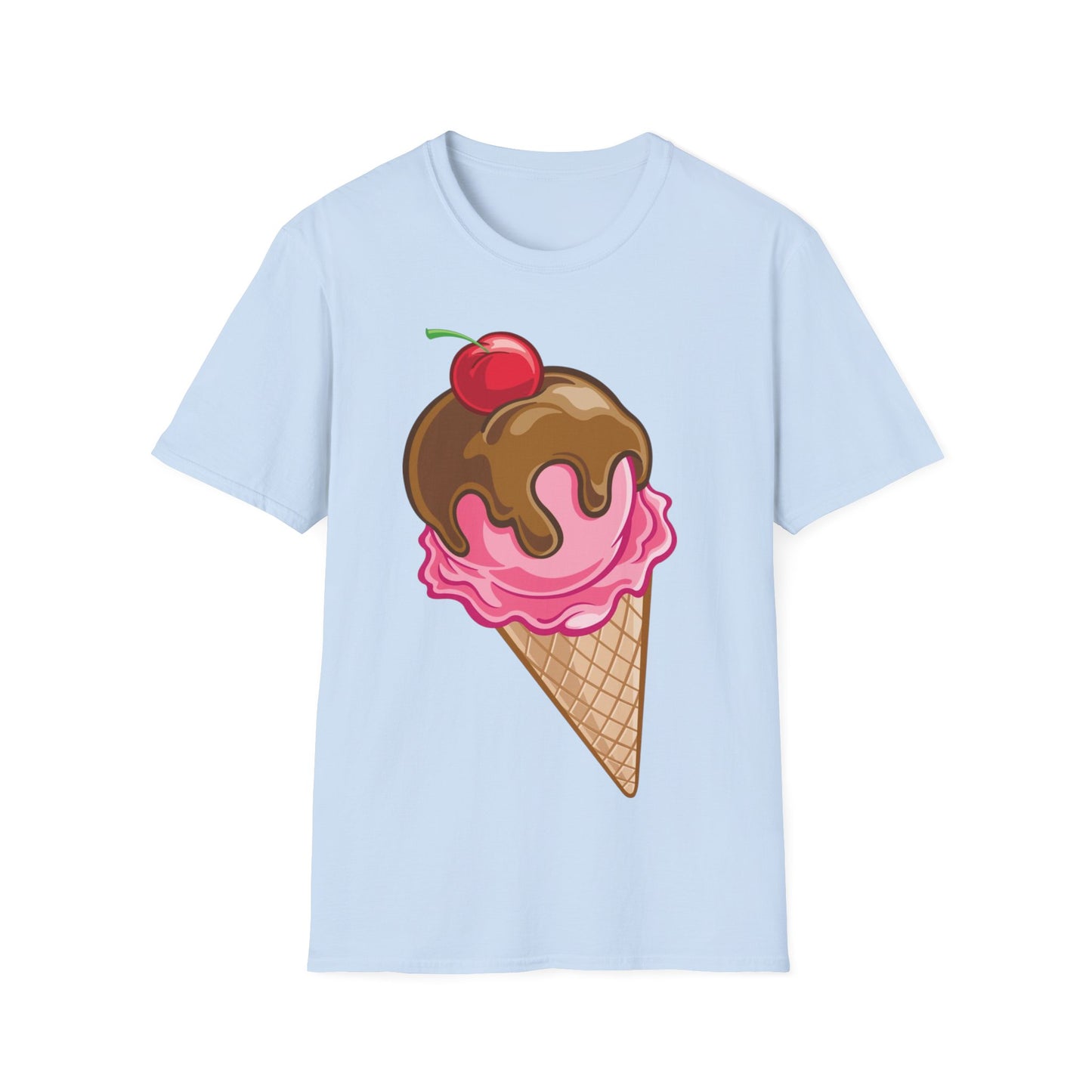 Vintage Ice Cream Cone Unisex Softstyle T-Shirt