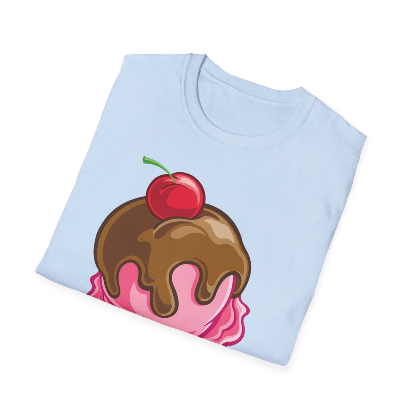Vintage Ice Cream Cone Unisex Softstyle T-Shirt
