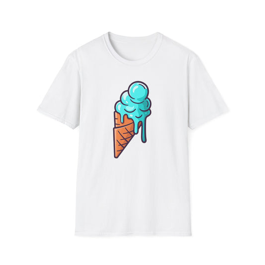 Cool Ice Cream Cone Unisex Softstyle T-Shirt