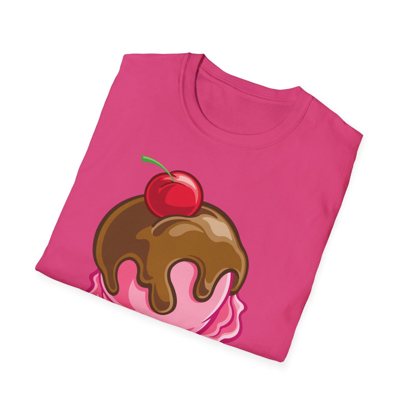 Vintage Ice Cream Cone Unisex Softstyle T-Shirt