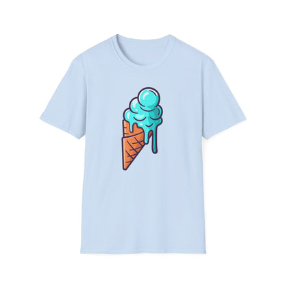 Cool Ice Cream Cone Unisex Softstyle T-Shirt