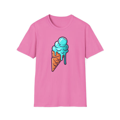 Cool Ice Cream Cone Unisex Softstyle T-Shirt
